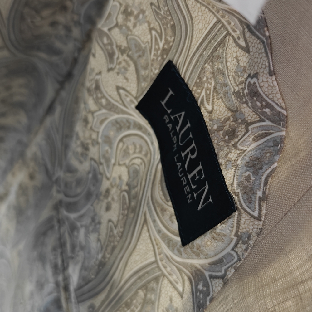 Lauren Ralph Lauren Linen Light Tan Blazer 46R - Picture 8 of 10